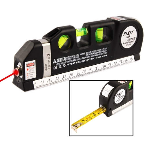 Level Laser Aligner Horizon Vertical Measuring Tape - Click Image to Close